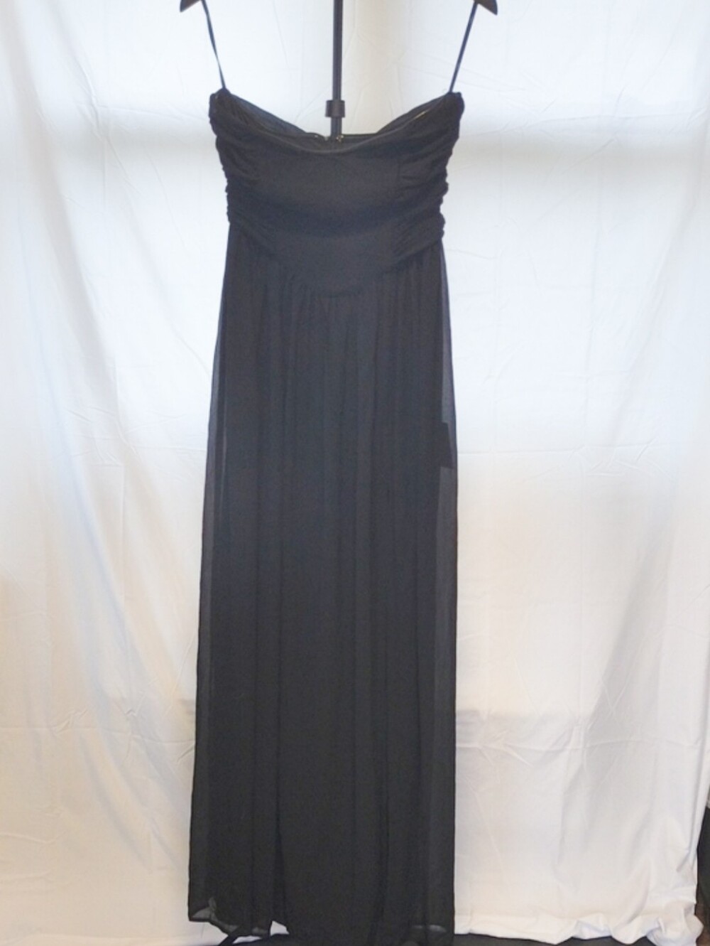 Black Strapless Maxi Dress